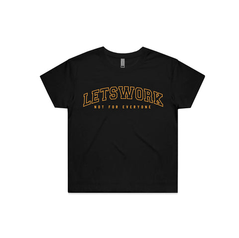 Not For Everyone Arch Tee Black & Gold